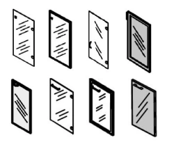 Стеклянные двери